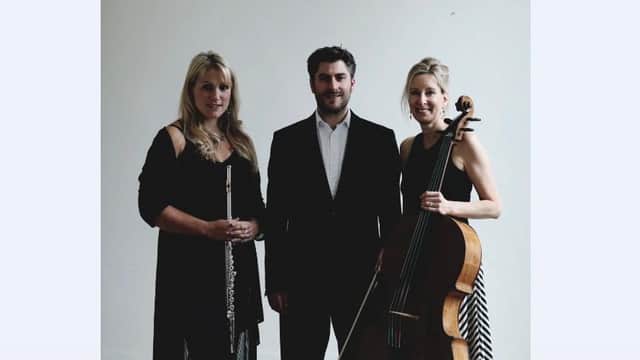 The Earthtones Trio: Katherine Bryan, Euan Stevenson and Betsy Taylor