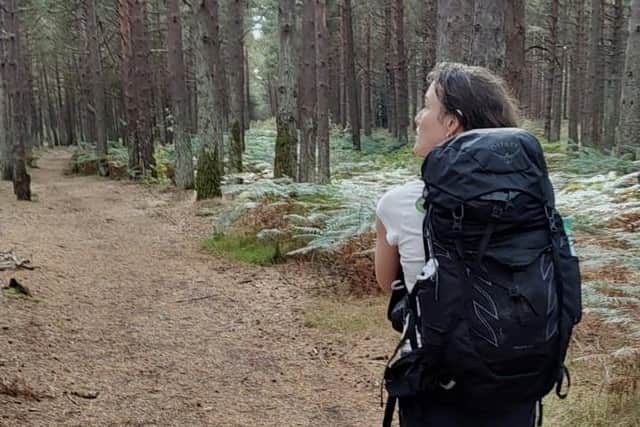 Walking through one of the many forests you venture through on the Camino Primitivo (pic: Katharine Hay)