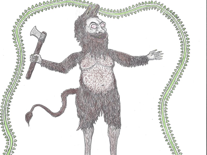 The Kallikantzaroi are a group of malevolent goblins and demons from Greece. They live underground and, legend tells us that each December the '12 days of Christmas' would compel the demons to rise and wander the Earth. Their mission was to to steal any child born over the 12 days of Christmas and turn them into a demon similar to themselves. Families would fend them off by binding their newborn babies in straw and garlic.