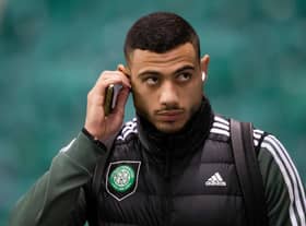 Celtic's Giorgos Giakoumakis has reportedly agrees terms on a move to Japanese club Uwara Red Diamonds.  (Photo by Ross Parker / SNS Group)