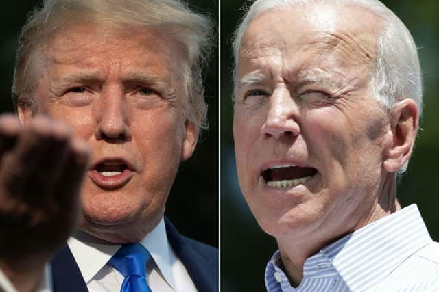Donald Trump and Joe Biden are battling for their respective party nominations. Picture: Getty Images