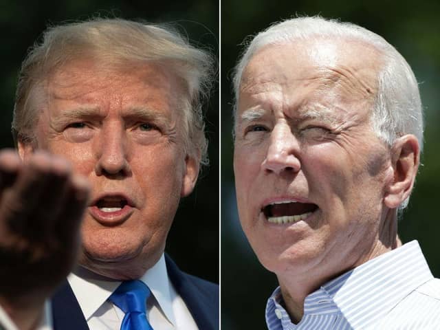 Donald Trump and Joe Biden are battling for their respective party nominations. Picture: Getty Images