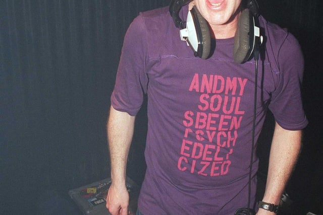 DJ Kelvin Andrews keeps the dancefloor full in the upstairs room of bed in 2000