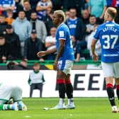 Alfredo Morelos was sent off against Hibs. (Photo by Ross Parker / SNS Group)