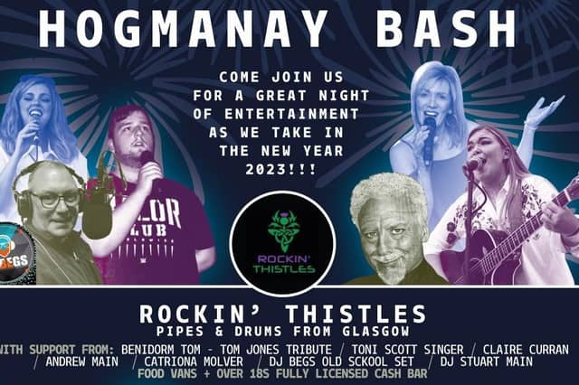 The Hogmanay Bash has been cancelled due to lack of ticket sales.