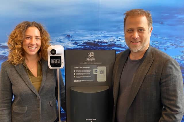 Rachel and Andrew Montague, COO and CEO respectively of ClearWater Hygiene. Picture: contributed.