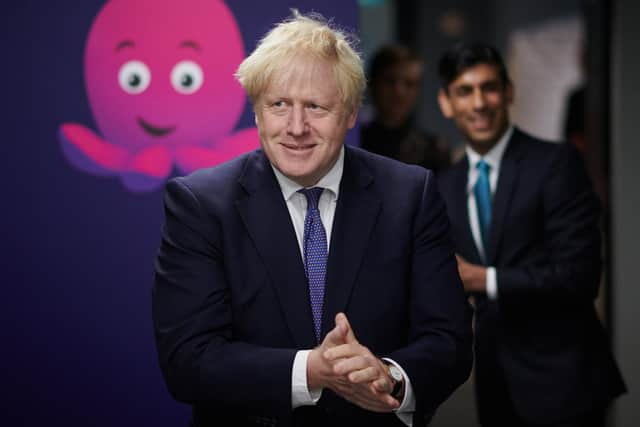 Prime Minister Boris Johnson and former Chancellor of the Exchequer Rishi Sunak. Both are viewed as contenders to replace Liz Truss. Picture: PA