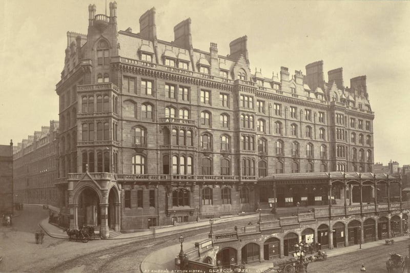 The work of architect Thomas Wilson for the City of Glasgow Union Railway Co, the beautiful St Enoch Station and hotel opened in 1876, but was cruelly demolished a century later in the name of progress. The site is today occupied by the St Enoch shopping centre.