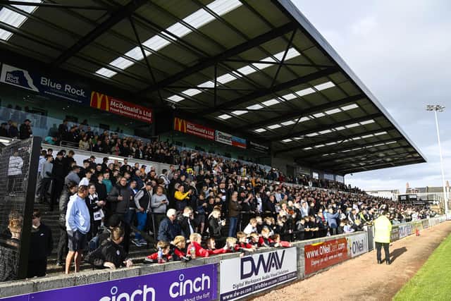 Ayr's new North Stand at Somerset Park was packed to the rafters for its official opening during the pre-season visit of Celtic. (Photo by Rob Casey / SNS Group)