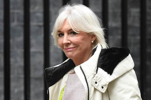 Culture Secretary Nadine Dorries described the idea that the BBC should play God Save the Queen at the end of its programmes as 'fantastic' (Picture: Daniel Leal/AFP via Getty Images)