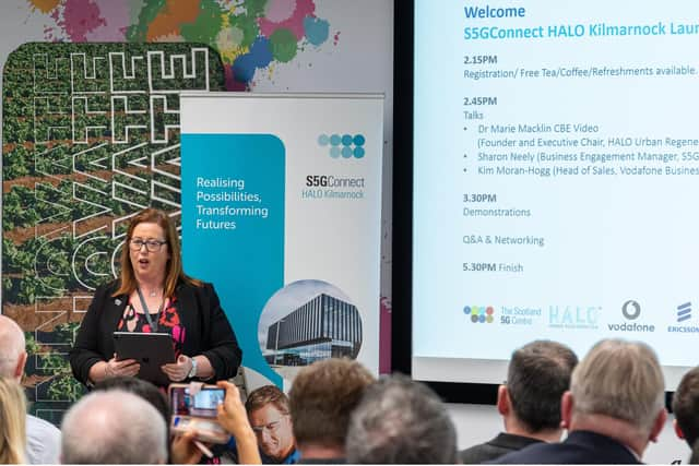 'We look forward to supporting local companies and local public sector bodies, to help them to unlock the benefits of 5G-enabled technology,' says Sharon Neely of the S5GConnect Halo Kilmarnock. Picture: Jim Walker/Write Image.