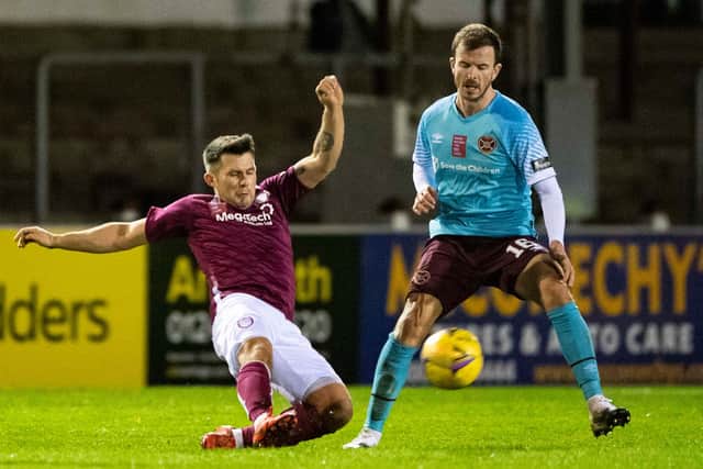 Halliday started his first match since February in Hearts' win over Arbroath. Picture: SNS