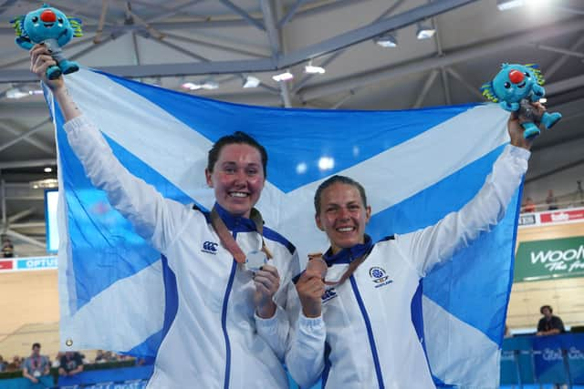 Katie Archibald, left, and Neah Evans will be participating in cycling events