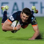 Edinburgh's Blair Kinghorn scored a superb first half try. (Photo by Ross Parker / SNS Group)