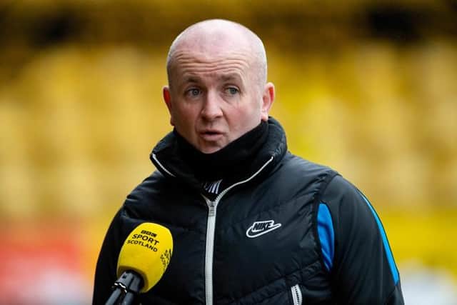 Livingston boss David Martindale speaks to the media (Photo by Paul Devlin / SNS Group)