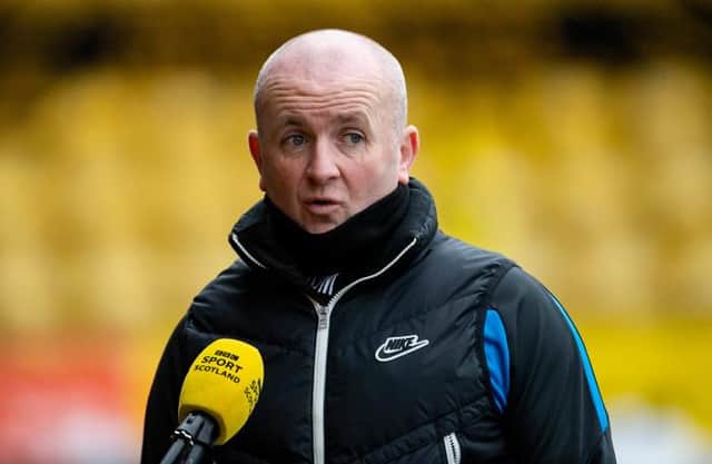 Livingston boss David Martindale speaks to the media (Photo by Paul Devlin / SNS Group)