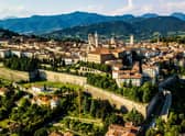 Citta Alta or Upper Town, the old walled city of Bergamo in Italy's Lombardy region. Pic: PA Photo/Alamy.