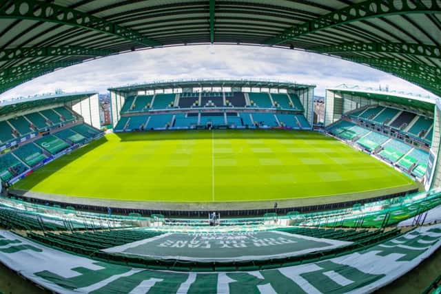 Residents have raised concerns about mass gatherings in the Easter Road area if Hibs win the Scottish Cup on Saturday. Pic: Mark Scates/SNS