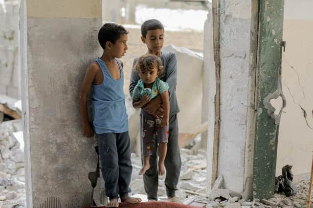 Children under leaders on both sides of the Middle East conflict are suffering in troubles that are certainly Britain's business, says reader (Picture: Getty Images)