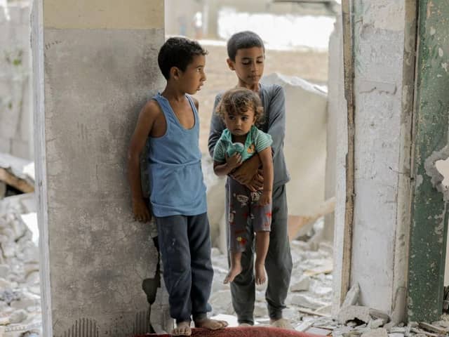 Children under leaders on both sides of the Middle East conflict are suffering in troubles that are certainly Britain's business, says reader  (Picture: Getty Images)