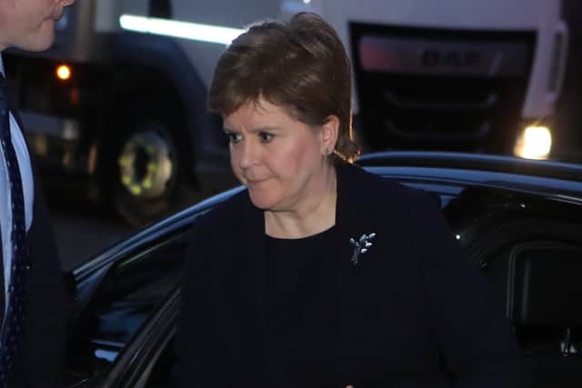 Nicola Sturgeon arrives at the UK Covid-19 Inquiry hearing at the Edinburgh International Conference Centre (EICC). Picture: SWNS