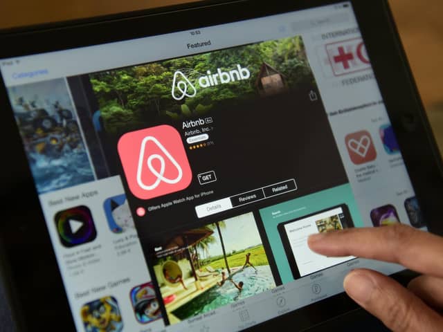 Hosts of short-term let properties, such as Airbnb and guest houses, were required to apply for a licence by October 1 last year. Picture: John MacDougall/AFP via Getty Images