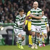 Aaron Mooy was full of praise for Kyogo Furuhashi. (Photo by Rob Casey / SNS Group)