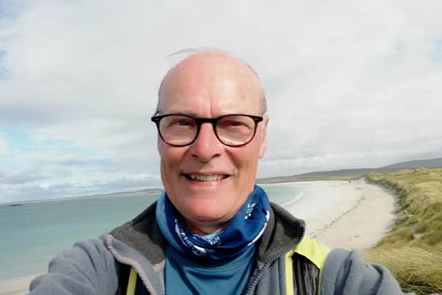 Ronnie Lappin on the Harris leg of the Hebridean Way. (Photo by Ronnie Lappin)