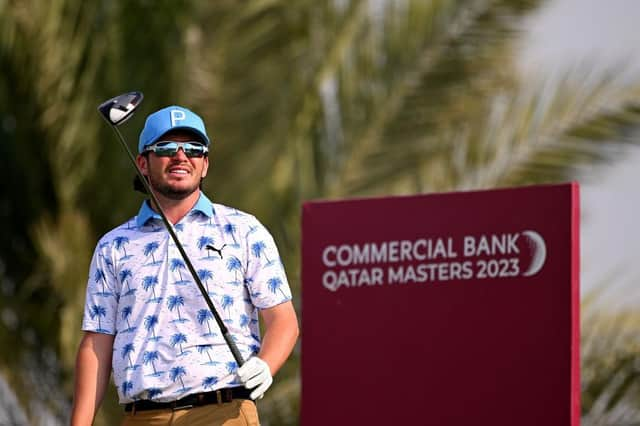 Ewen Ferguson pictured during his opening round in the Commercial Bank Qatar Masters at Doha Golf Club. Picture: Ross Kinnaird/Getty Images.