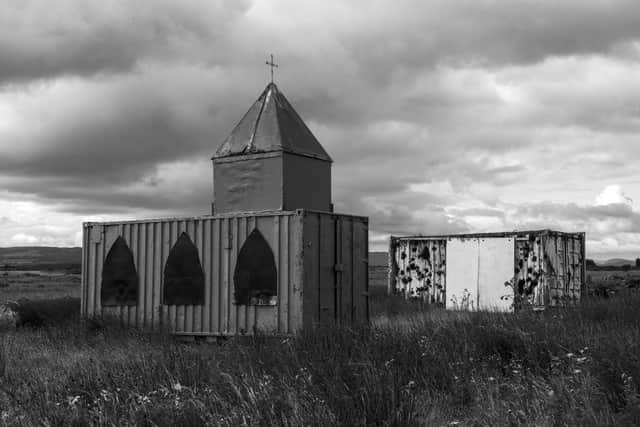 A fake village used in military training at Tain Air Weapons Rage. PIC: Alex Boyd.