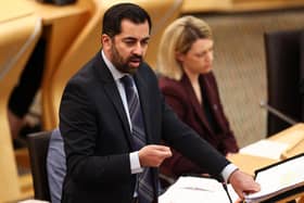 First Minister Humza Yousaf at FMQs (Photo by Jeff J Mitchell/Getty Images)