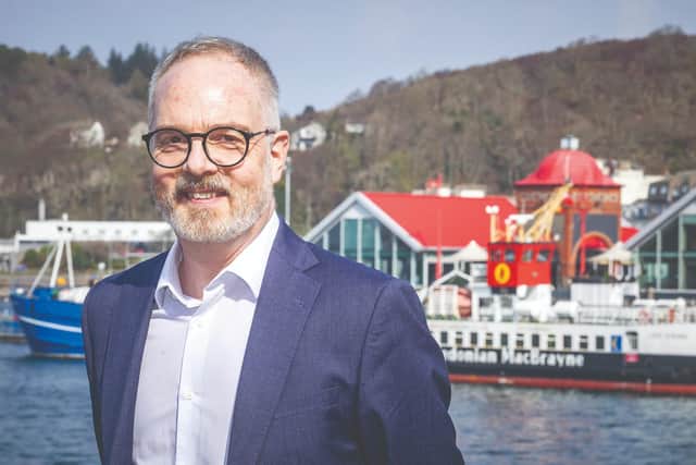 Louis de Wolff, director of standards and performance at CalMac, says new ferries are being deployed with sustainability in mind and will help the country reach its 2045 net zero climate target