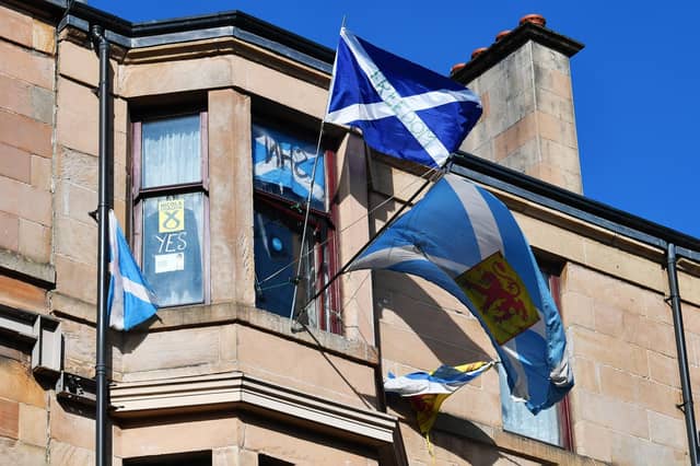 Support for Nicola Sturgeon on Allison St, Govanhill. Picture: John Devlin