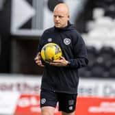 Hearts coach Steven Naismith  during a cinch Premiership match between St Mirren and Hearts at SMISA Stadium, on August 07, 2021, in Paisley, Scotland (Photo by Alan Harvey / SNS Group)