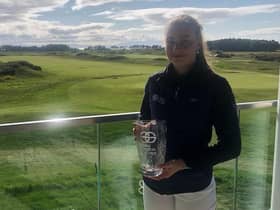Royal Troon's Freya Russell won the Stephen Gallacher Foundation Girls' Invitational for the second year in a row at Dundonald Links. Picture: SGF