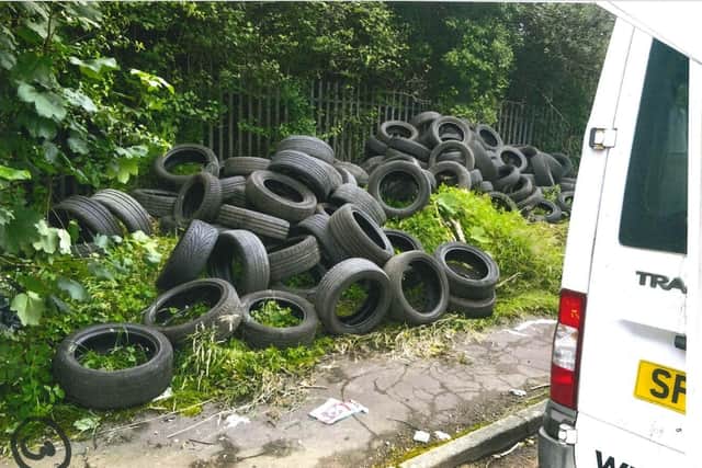 Another site in Glasgow where Clarke dumped tyres
Pic: Crown Office