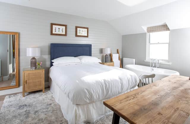 A bedroom at The Crusoe Pic: Caroline Trotter