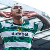 Celtic's Adam Idah celebrates scoring the winner in the Scottish Cup final against Rangers in May. (Photo by Craig Foy / SNS Group)