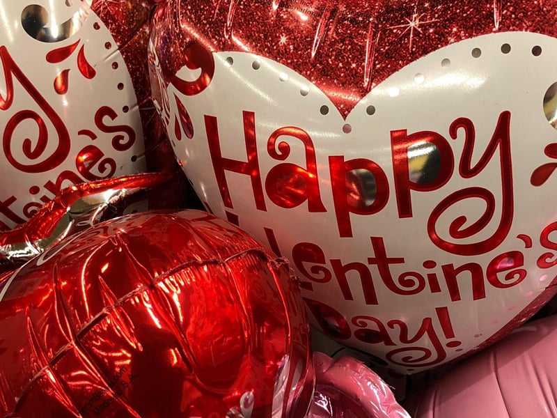 Valentine's balloons are a twin danger to our four-legged friends - a sudden pop can frighten your pet, while the resulting pieces of rubber or latex can pose a choking risk.