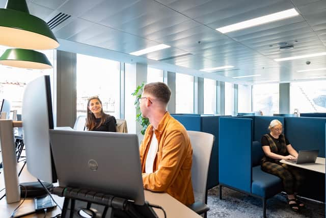 Morton Fraser's Glasgow hub includes a mix of common areas and breakout spaces for collaboration. Picture: Paul Hampton