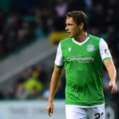 Scott Allan in action at the start of his third spell at Hibernian, the club where he's always played his best football