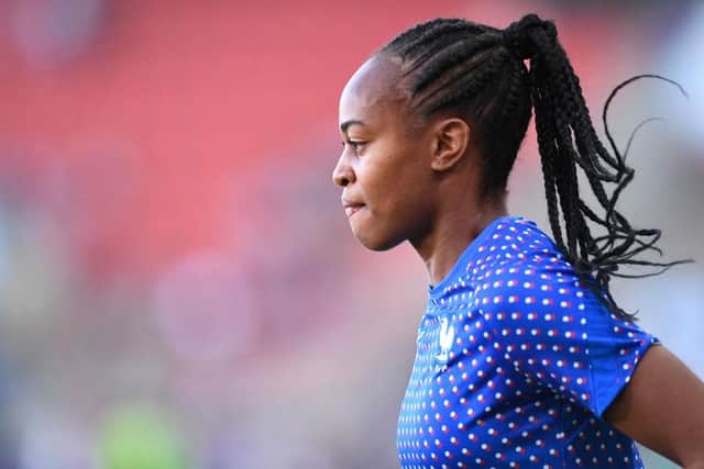 France forward Marie-Antoinette Katoto is one of the best strikers in Europe.