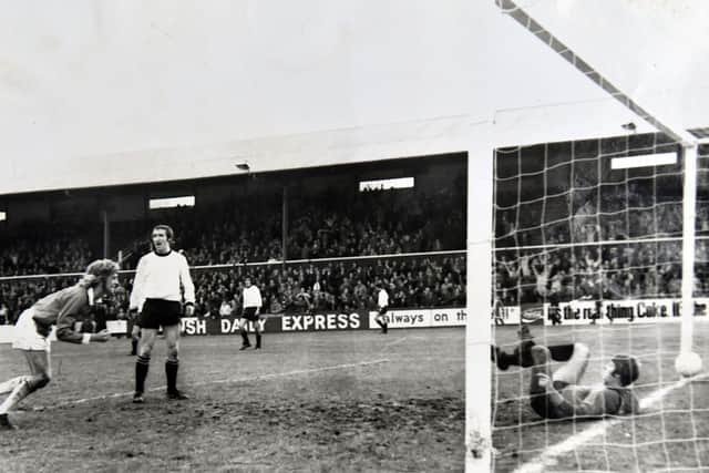 Pearson scoring for St Johnston against Ayr United.