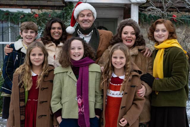 Bradley Walsh and his brood in The Larkins at Christmas