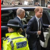 The Duke of Sussex at the Rolls Buildings in central London for the phone hacking trial against Mirror Group Newspapers. Picture: Jeff Moore/PA Wire