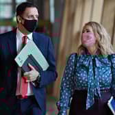 Scottish Labour leader Anas Sarwar arrives for First Minster's Questions. Picture: Jeff J Mitchell/Getty Images