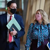 Scottish Labour leader Anas Sarwar arrives for First Minster's Questions. Picture: Jeff J Mitchell/Getty Images
