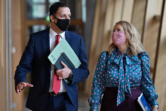 Scottish Labour leader Anas Sarwar arrives for First Minster's Questions. Picture: Jeff J Mitchell/Getty Images