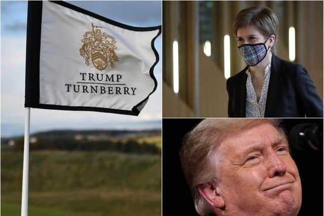 Nicola Sturgeon warns Donald Trump coming to play golf in Scotland is not an essential purpose