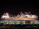 Fireworks explode during the opening ceremony.